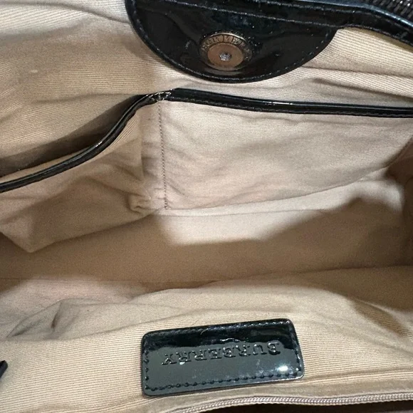 Burberry Checkered Shoulder Bag - Black, Tan, and Red - Picture 4 of 8